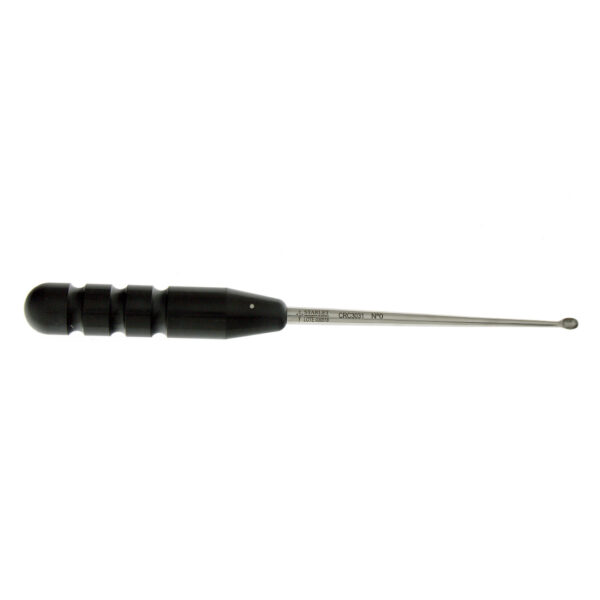 CURETA CASPAR 24CM PONTA RETA FIG.0