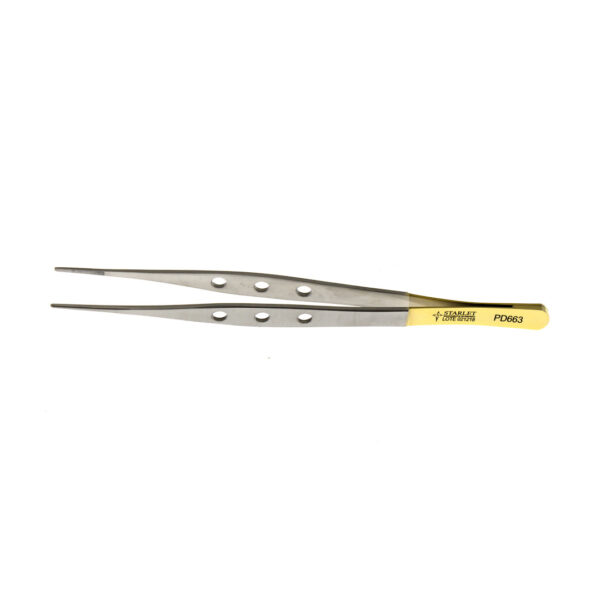 PINÇA DISSECÇÃO RETA GERALD 17,5CM SERRILHADA PONTA RETA