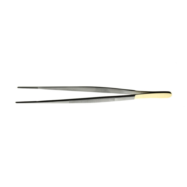 PINÇA DISSECÇÃO RETA ANATOMICA 16CM PONTA 3,0MM COM SERRILHA