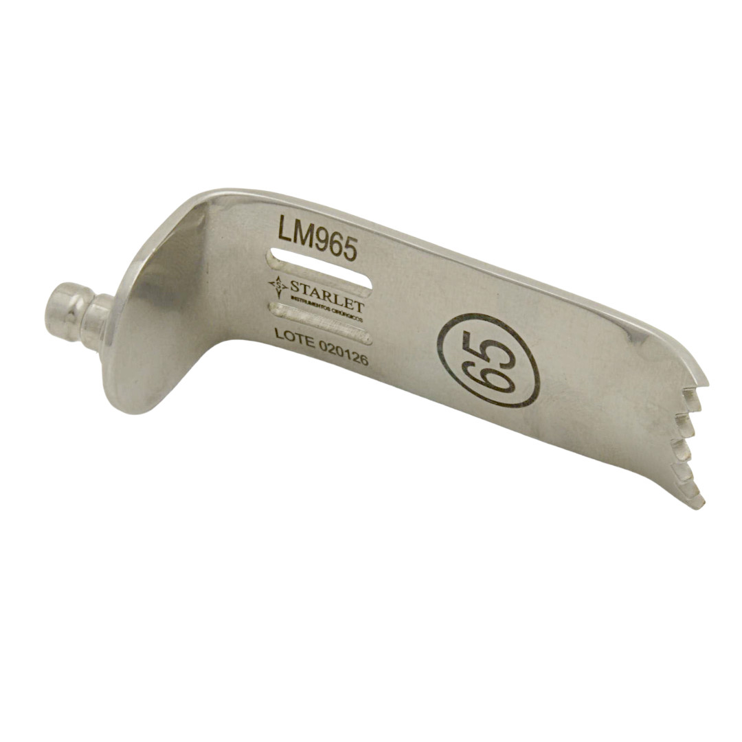 LAMINA 65 X 23MM C/DENTE PEQ. P/ AFASTADO R CASPAR - Imagem 4