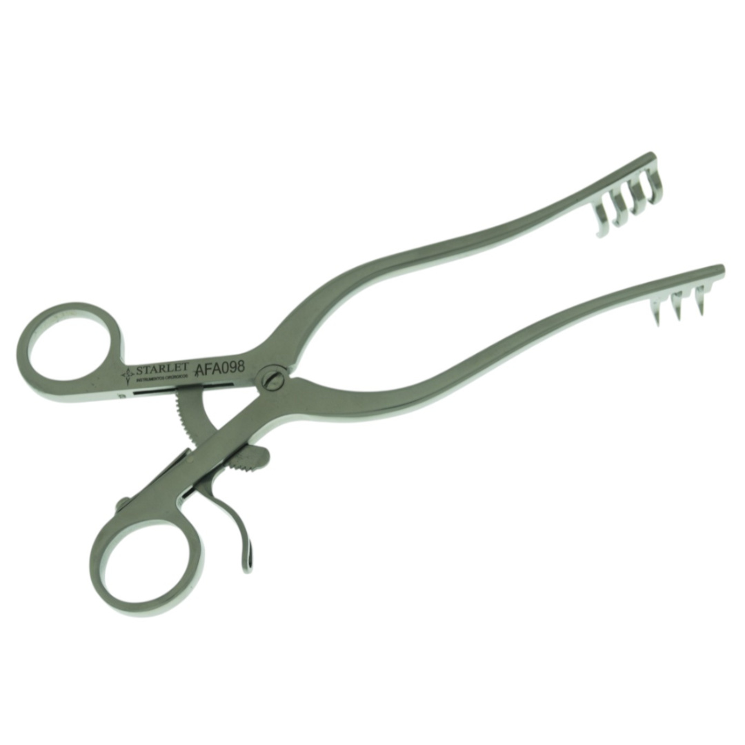 AFASTADOR WEITLANER 3 X 4 DENTES 19CM AGUDO LAMINA 20 X 22CM