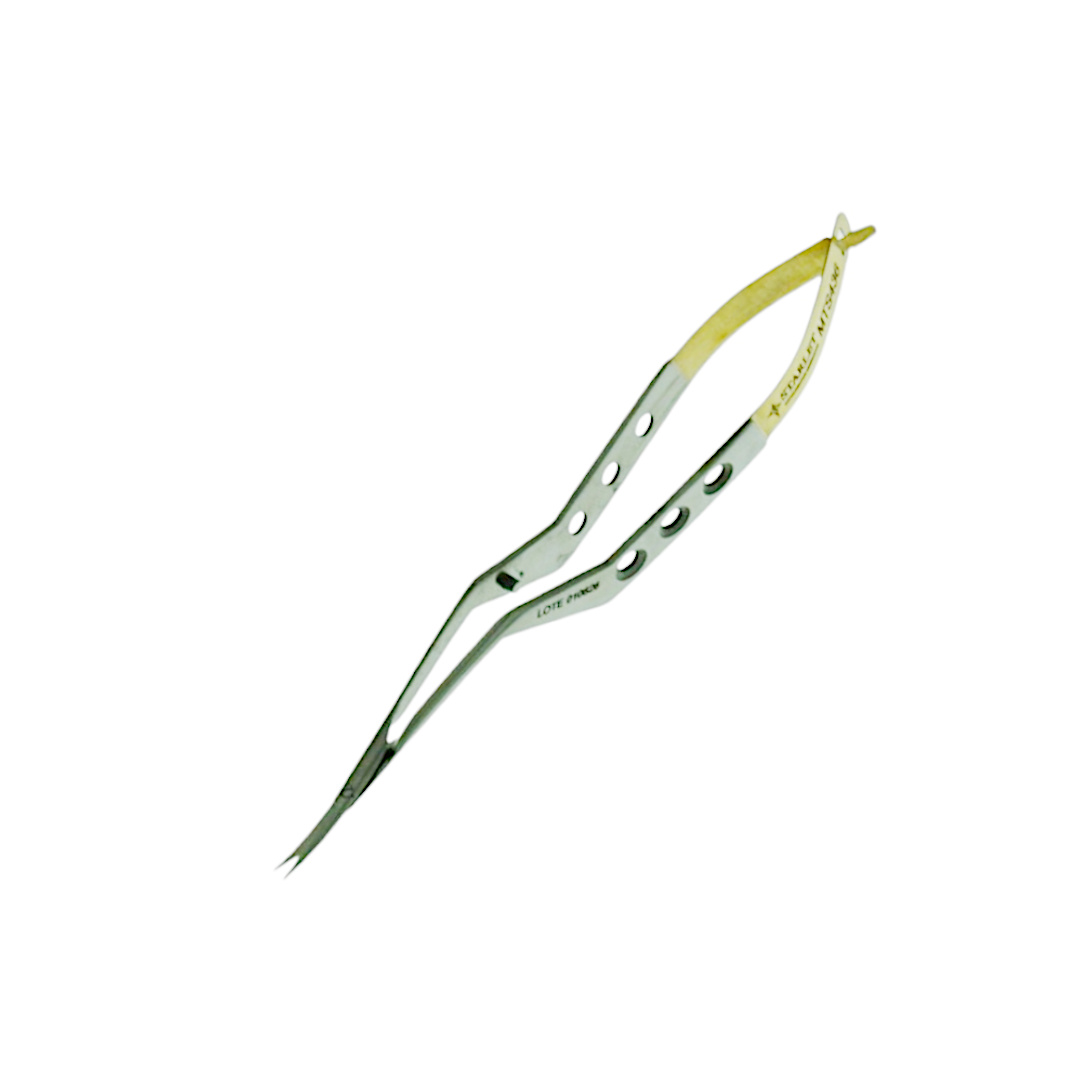 MICRO TESOURA YASARGIL BAIONETA 14CM PONTA CURVA